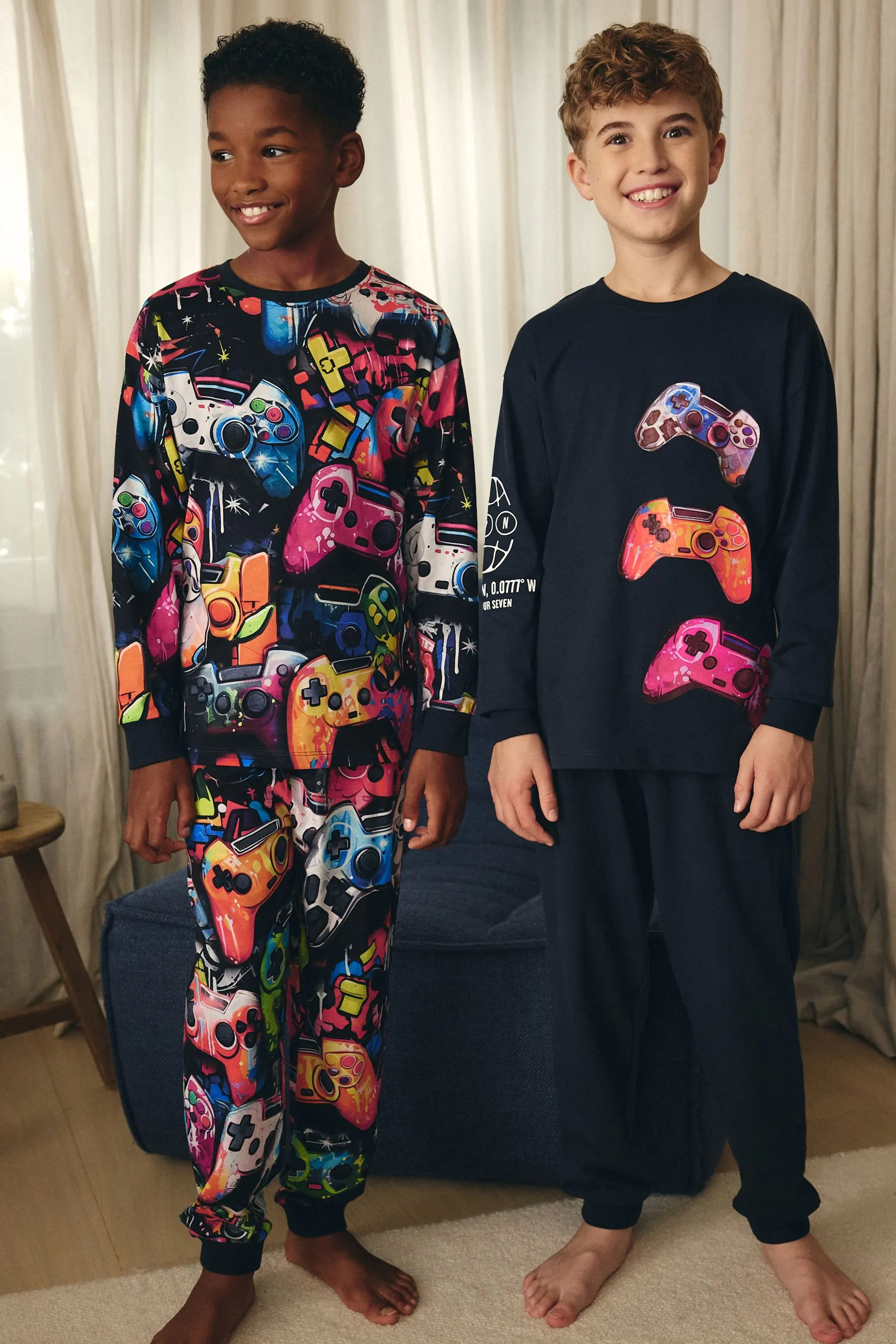 100% Cotton Long Sleeve Pyjamas 2 Pack (3-16yrs)    