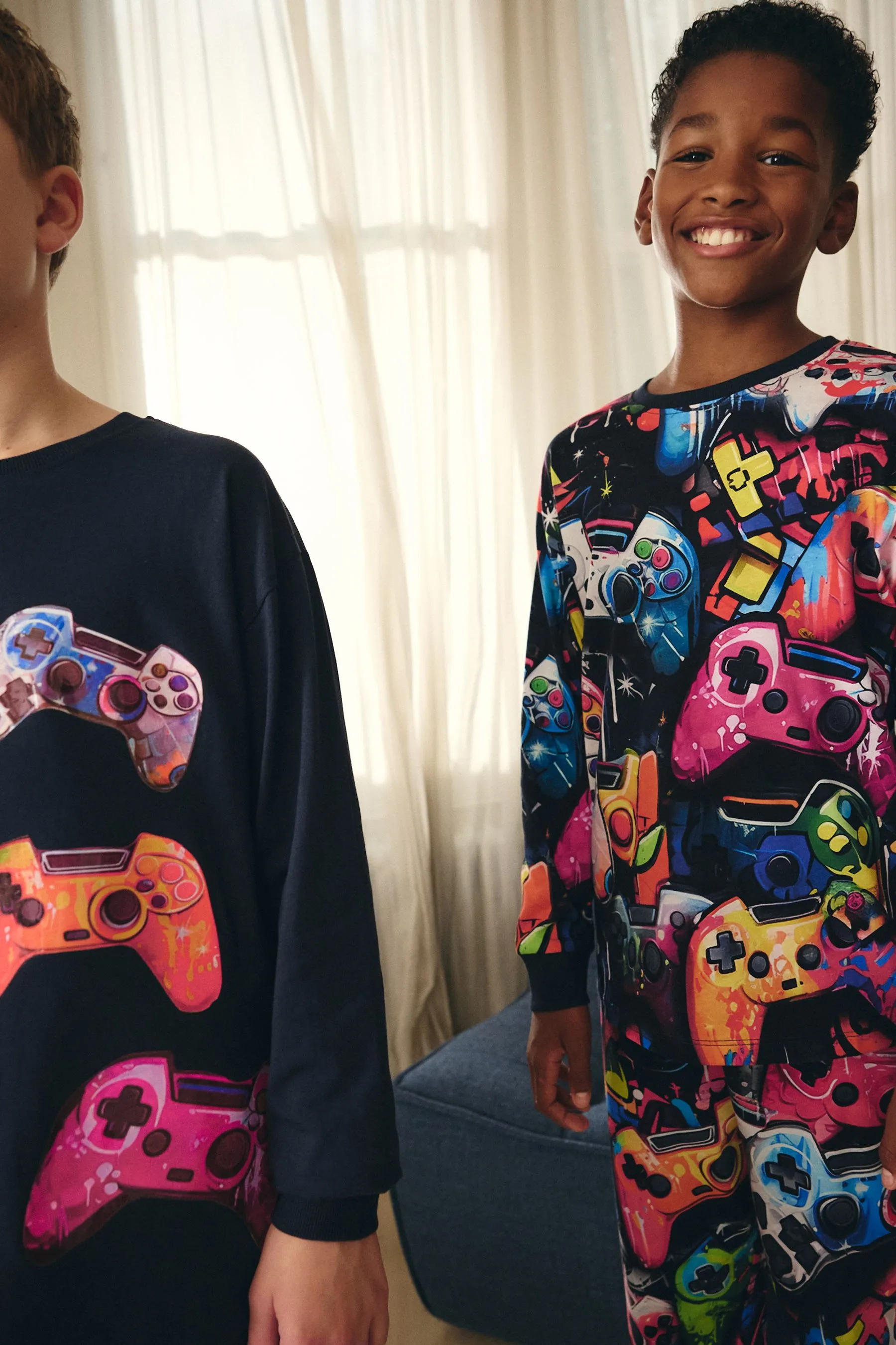 100% Cotton Long Sleeve Pyjamas 2 Pack (3-16yrs)    