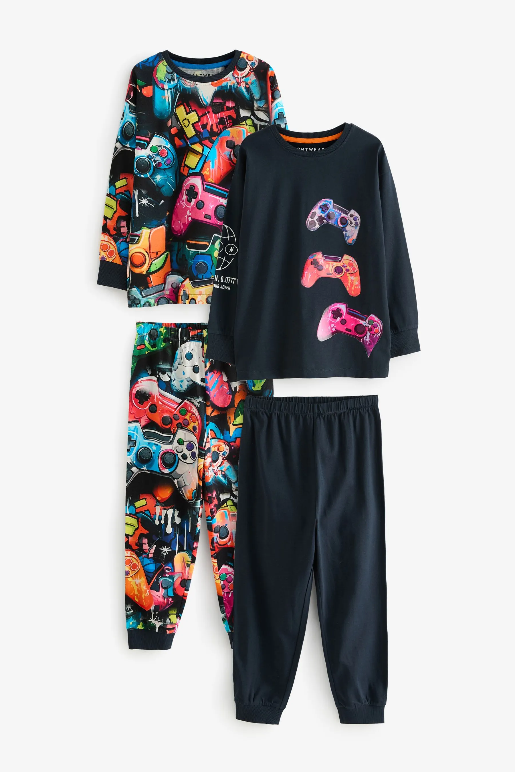 100% Cotton Long Sleeve Pyjamas 2 Pack (3-16yrs)    