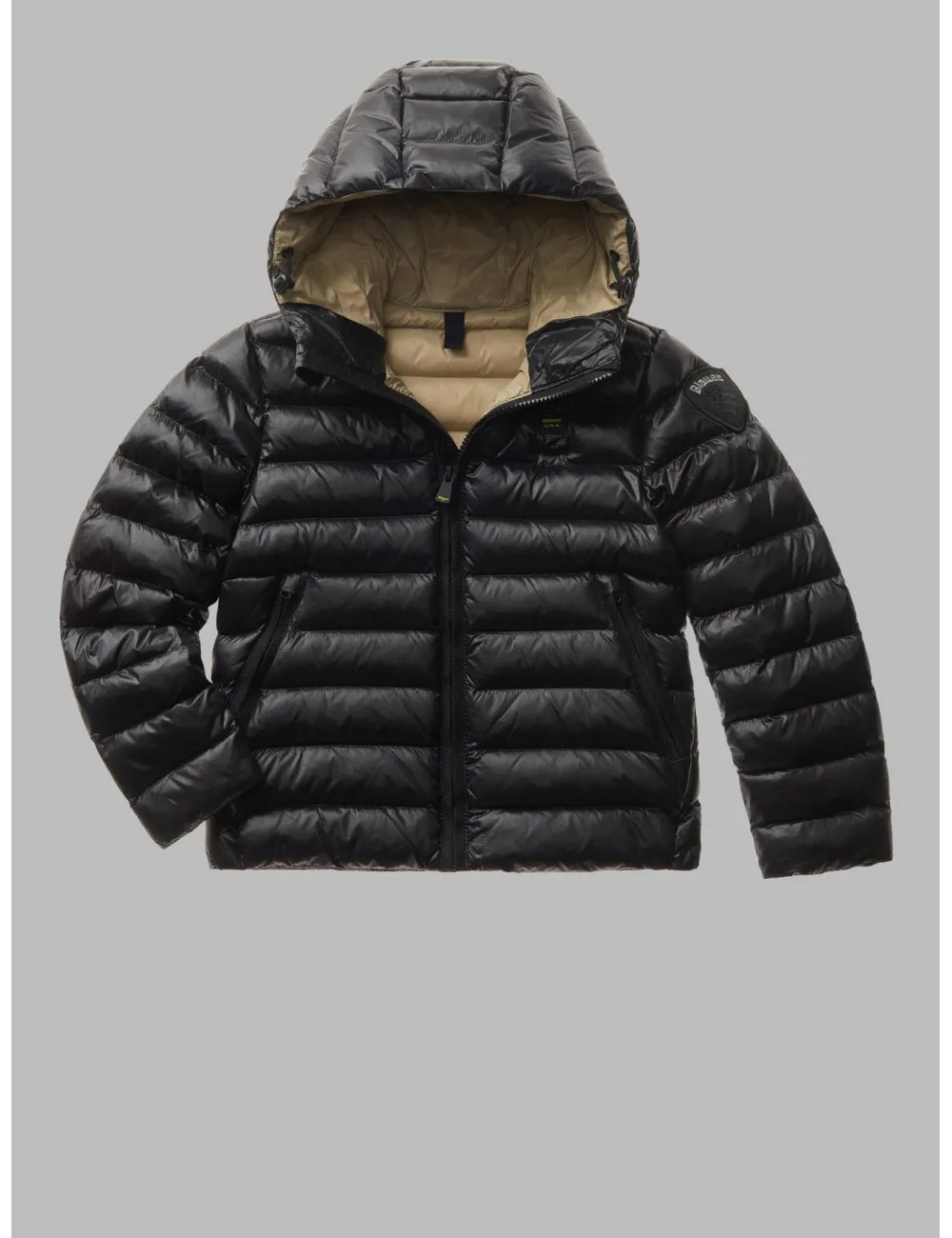 23WBLKC02228 999TT GIUBBINO BLAUER BAMBINO BOY PIUMINO CAPPUCCIO NYLON KIDS KID