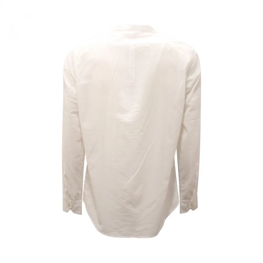 9692AQ camicia uomo OFFICINA36 man cotton shirt white/blue