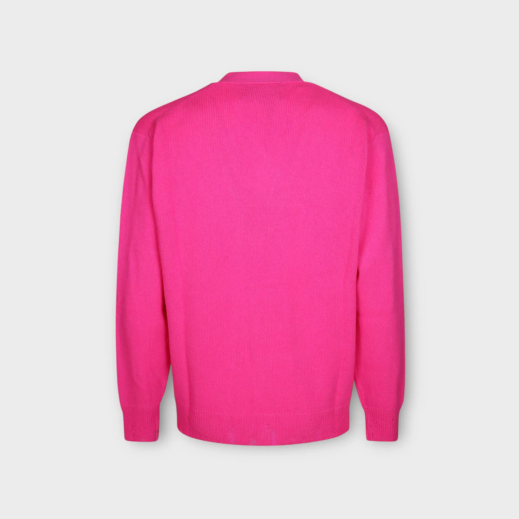 AMARANTO Wool and Cashmere Sweater with Tears
