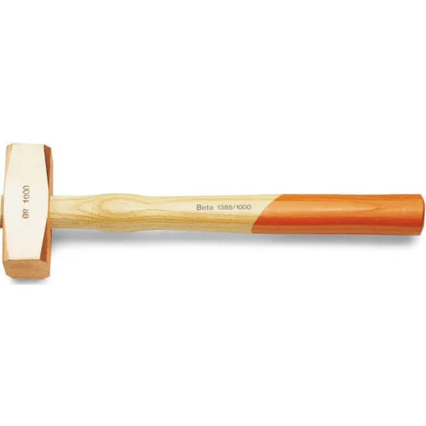BETA  1385 MAZZUOLA CON TESTA IN RAME MANICO IN LEGNO GR1500