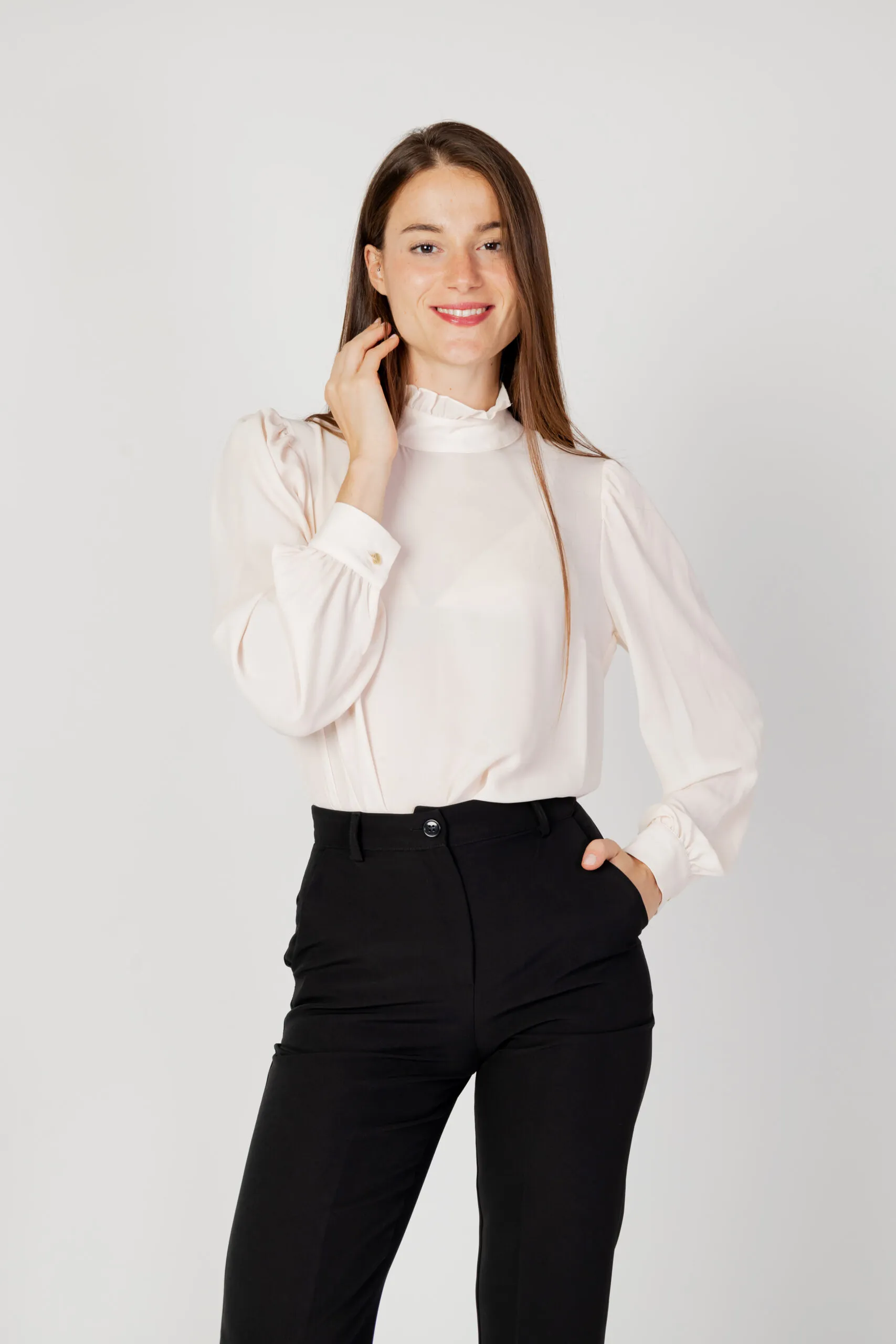 Bluse manica lunga Hanny Deep  Rosa Cipria