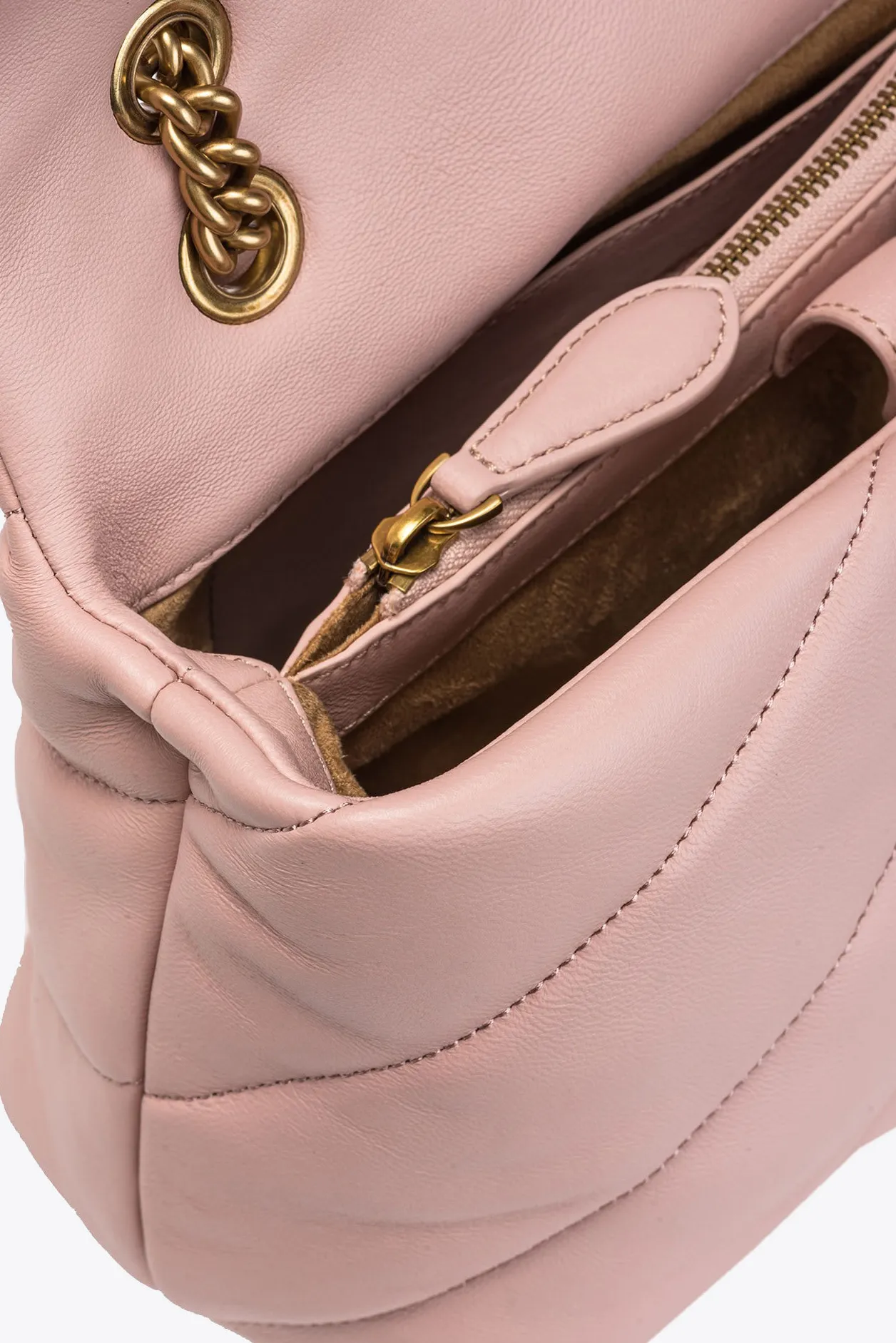 Borsa Pinko LOVE PUFF CLASSIC CL SHEEP NAPPA Rosa Cipria
