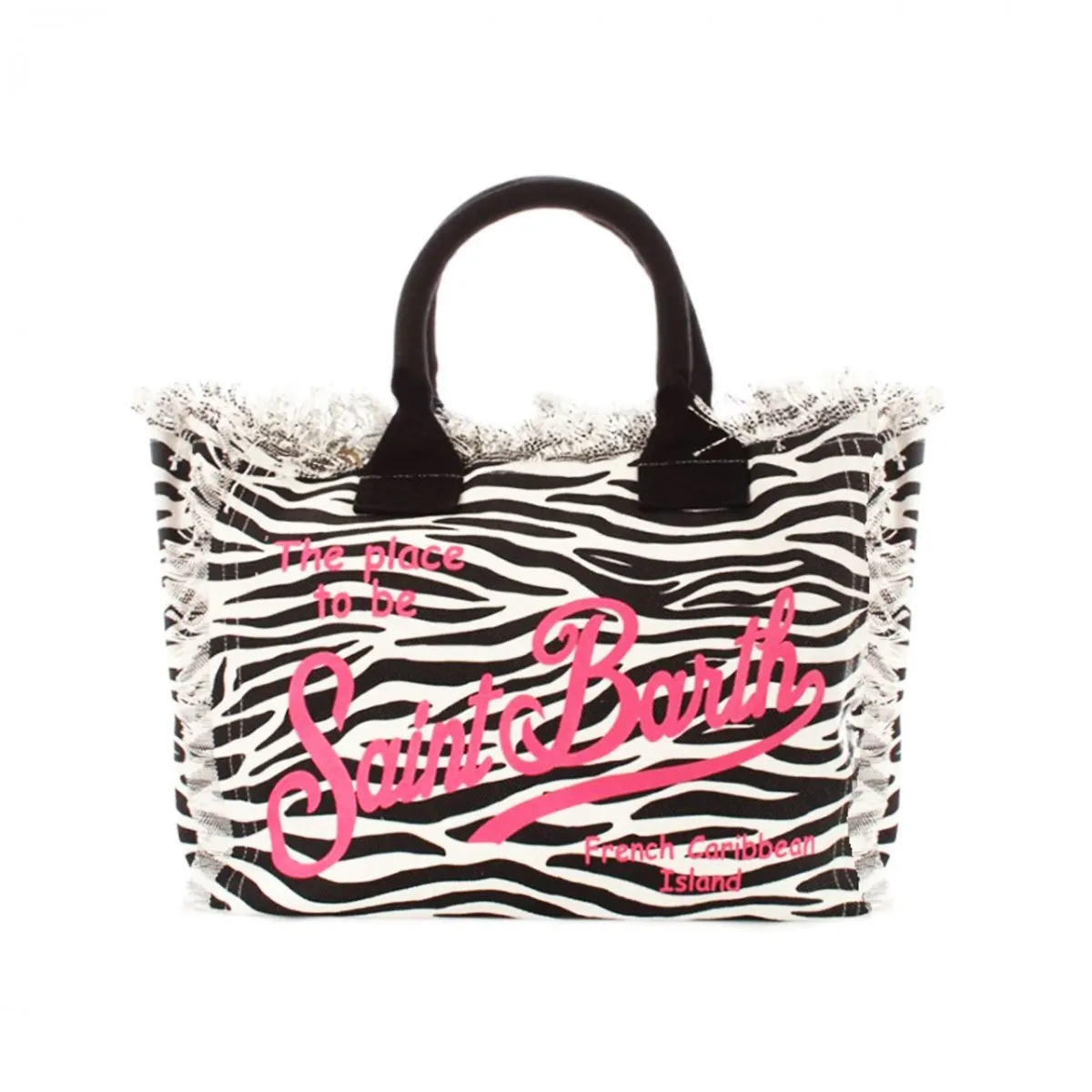 Borsa Vanity Zebrata, Nero