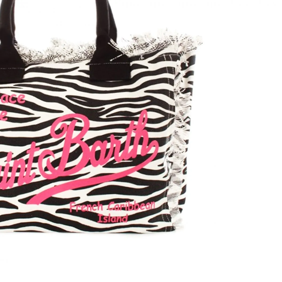 Borsa Vanity Zebrata, Nero