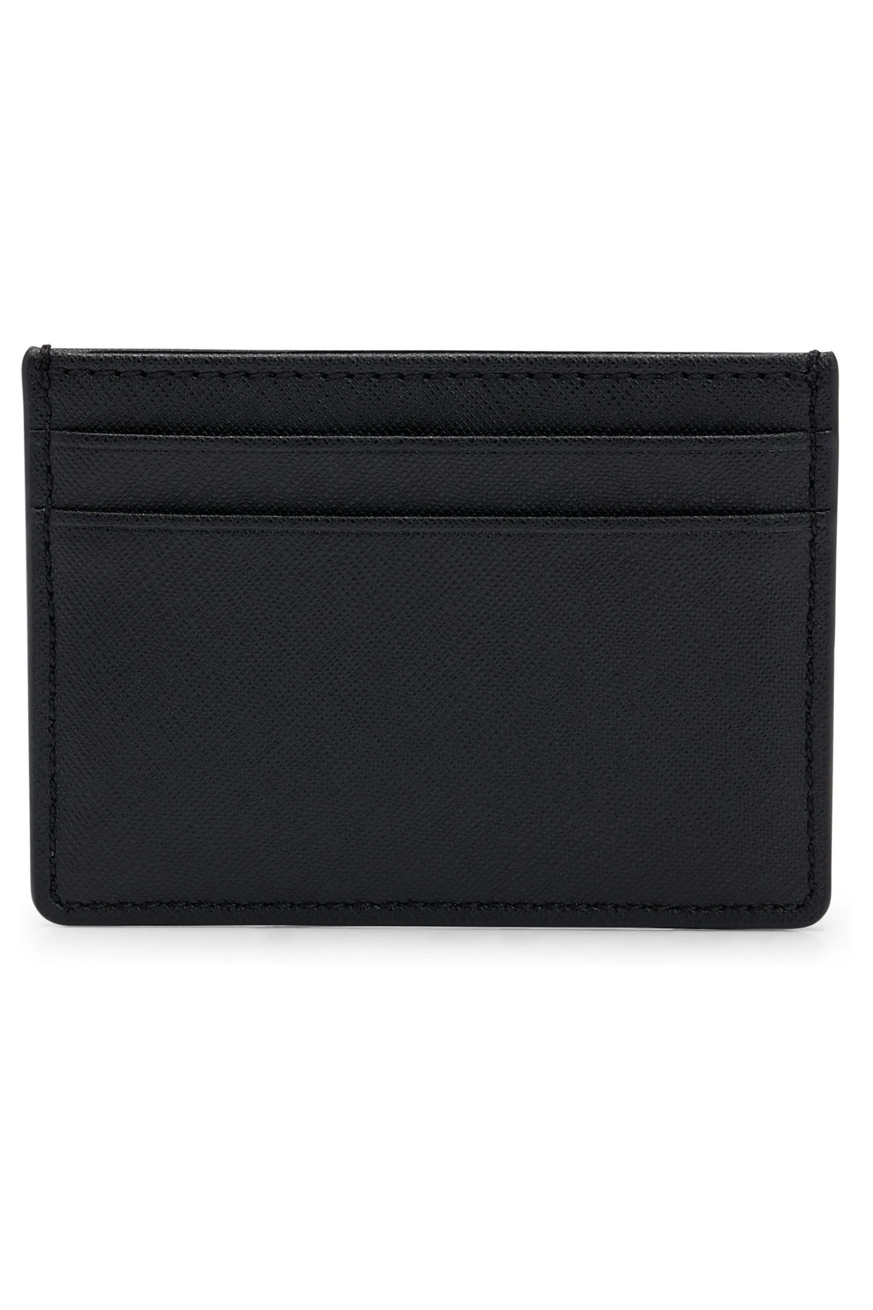 BOSS - Portacarte strutturato con Signature A righe e logo
