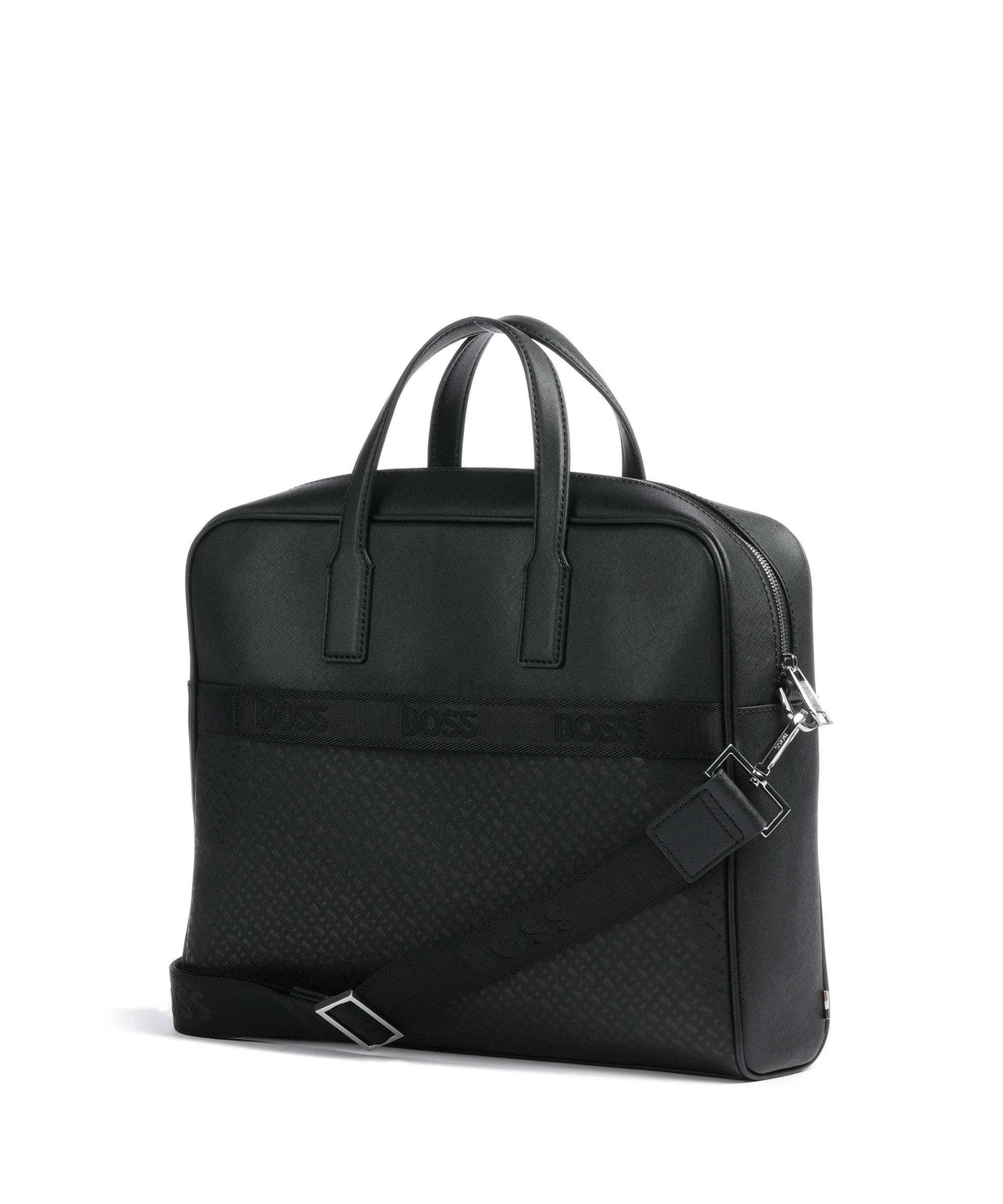 BOSS Zair Cartella 14″ pelle sintetica nero  