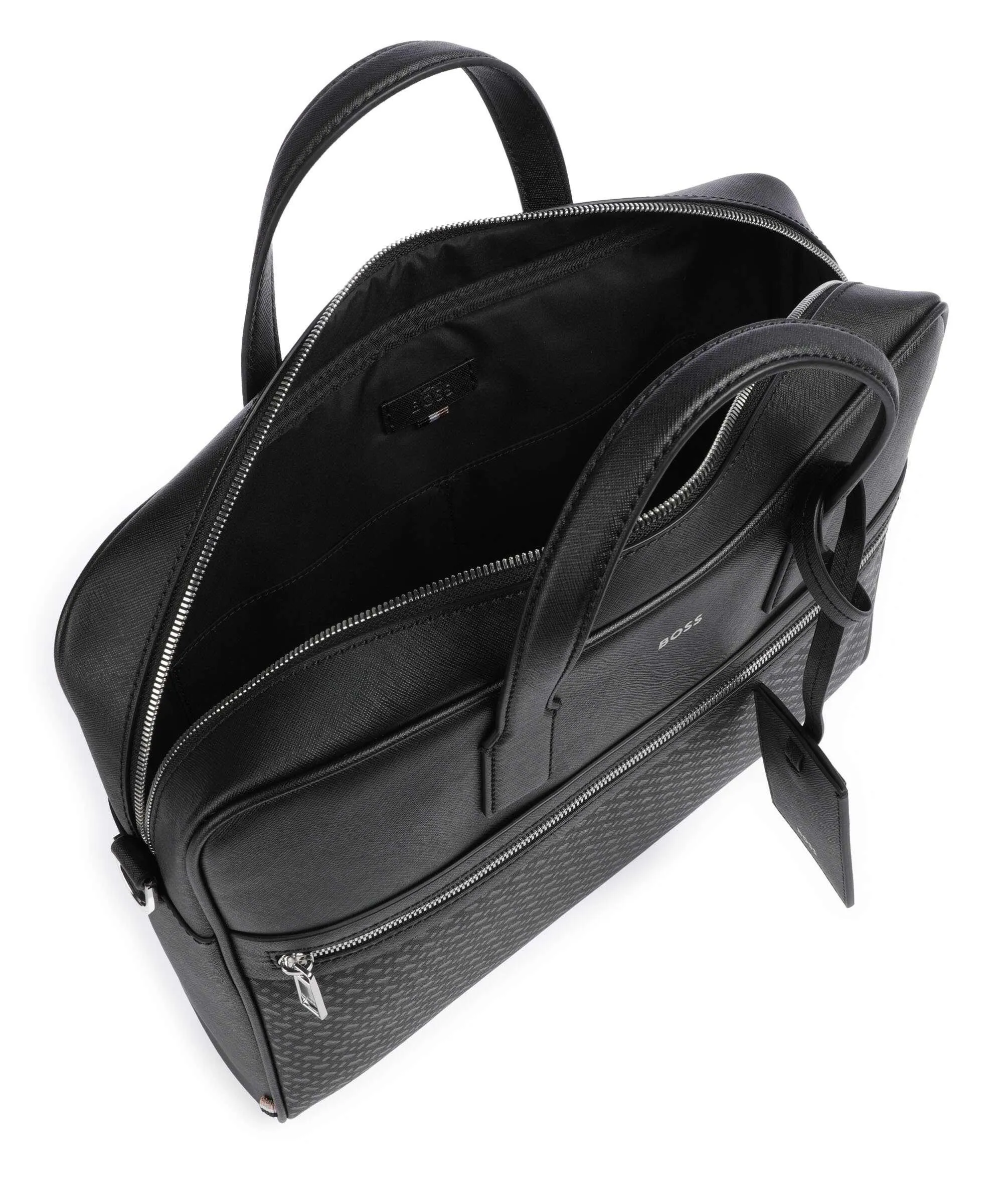  BOSS Zair Cartella 14″ pelle sintetica nero  