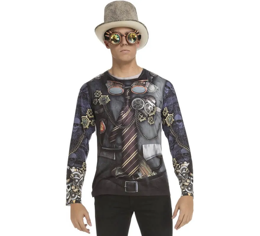 Camicia da uomo steampunk per uomo
