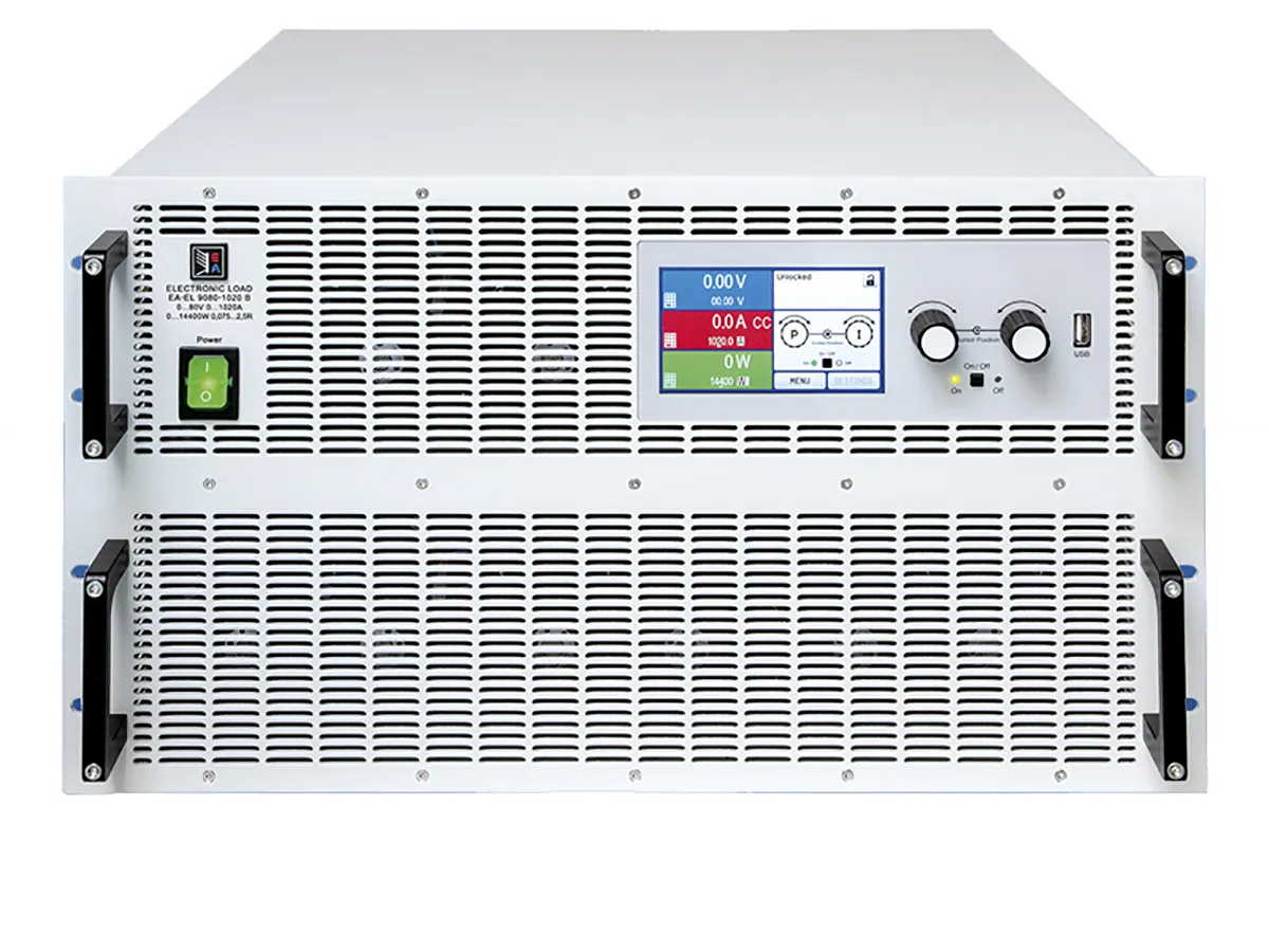 Carico elettronico EA Elektro-Automatik, 0 → 14400 W., 0 → 1020 A, 0 → 80 V.