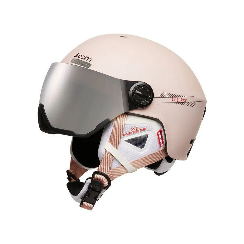 Casco con visiera da donna Cairn Eclipse Rescue (rosa cipria)