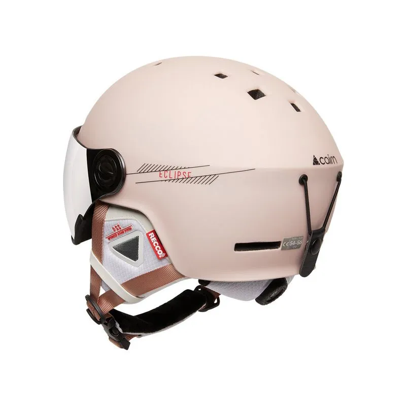 Casco con visiera da donna Cairn Eclipse Rescue (rosa cipria)
