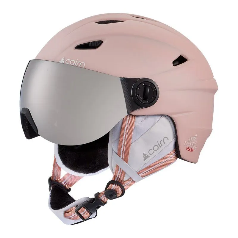 Casco con visiera junior Cairn Electron Visor (rosa cipria)