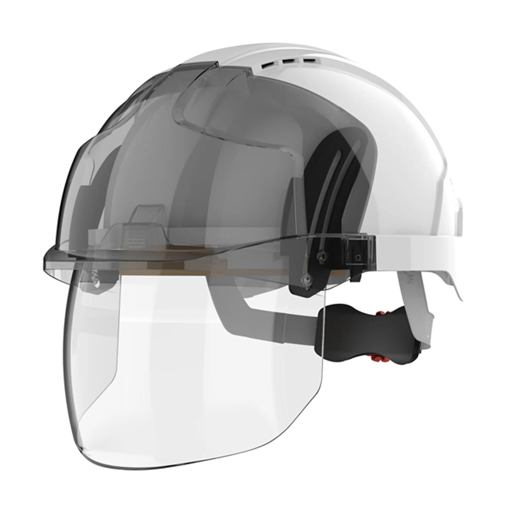 Casco di sicurezza Ventilato JSP EVOVISTAlens in ABS , col. bianco