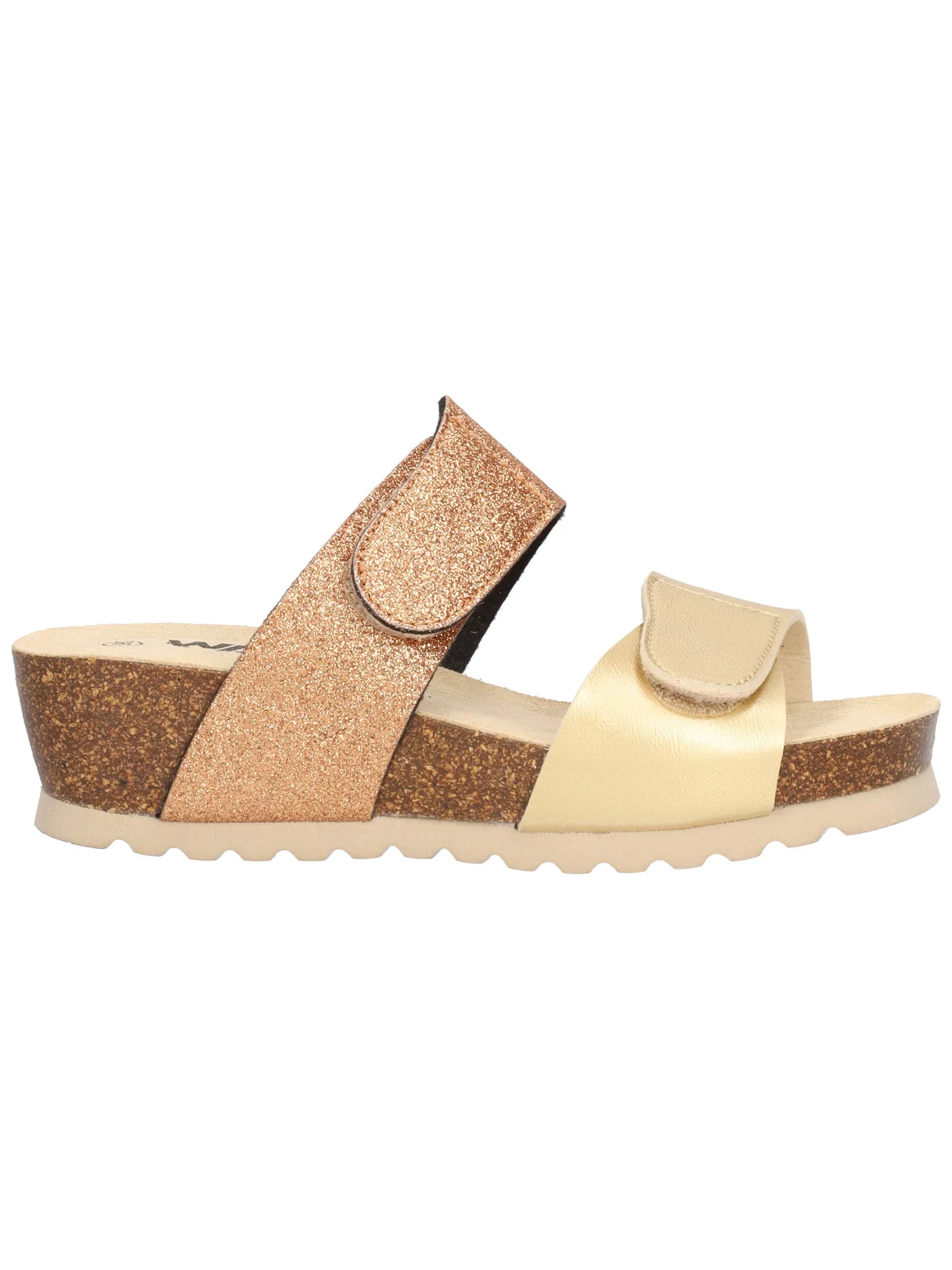 Ciabatta con zeppa Melluso Walk da donna platino