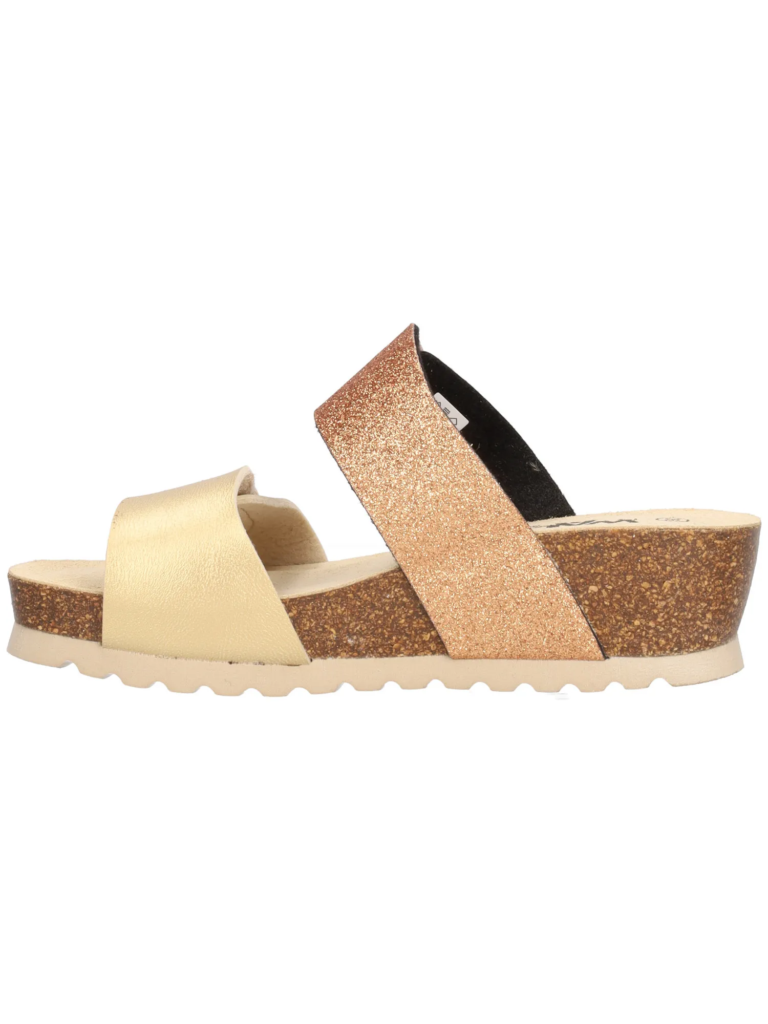 Ciabatta con zeppa Melluso Walk da donna platino