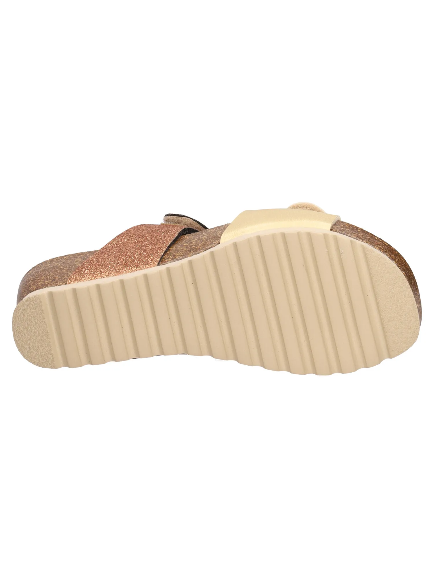Ciabatta con zeppa Melluso Walk da donna platino