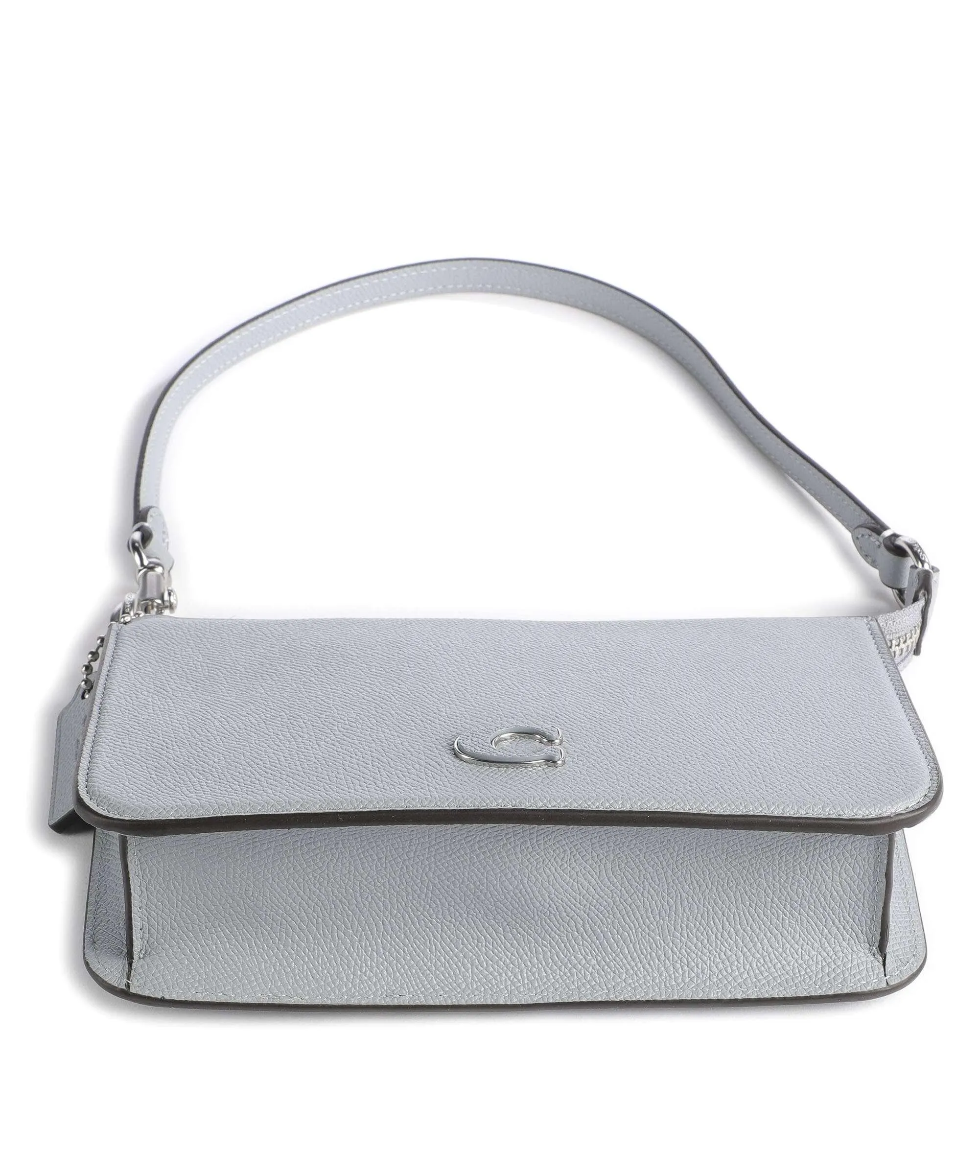  Coach Capsule Borsa a spalla pelle granulata blu chiaro  