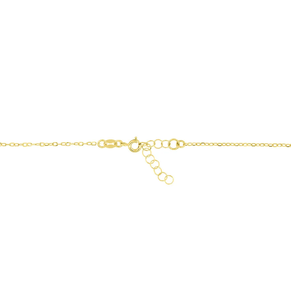 Collana Cerchio Isabelle Oro Bicolore 375/1000 Maglia Forzatina 40 + 2 cm 1413342