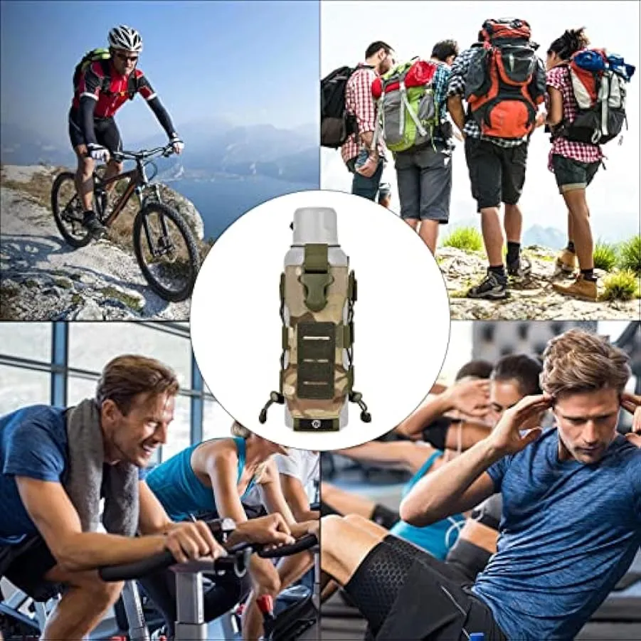 DMKJ Borsa Porta Bottiglia d’Acqua, Borsa per Bottiglia d’Acqua all’aperto, Borsa portabottiglie con Tracolla per bollitore da E