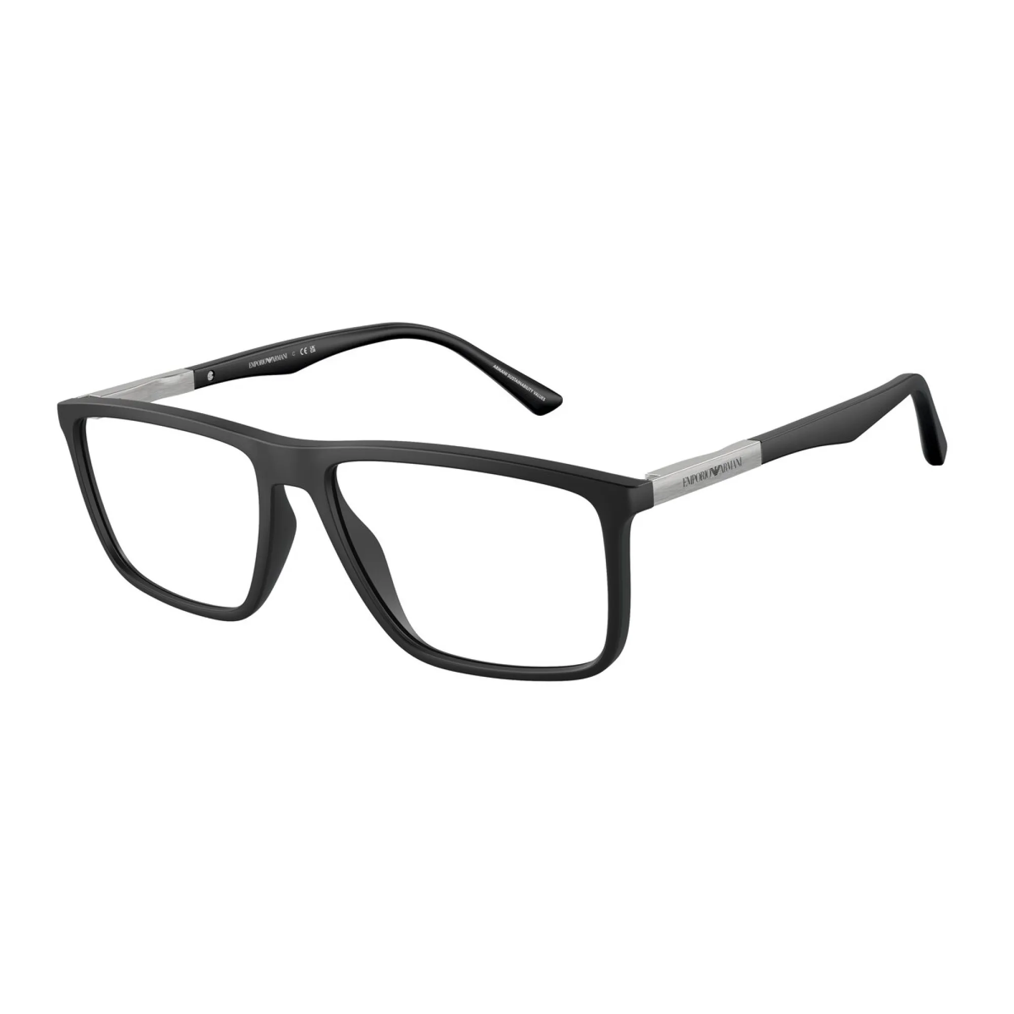   Emporio Armani EA 3221 - 5001 Nero Opaco | Occhiale Da Vista Uomo 