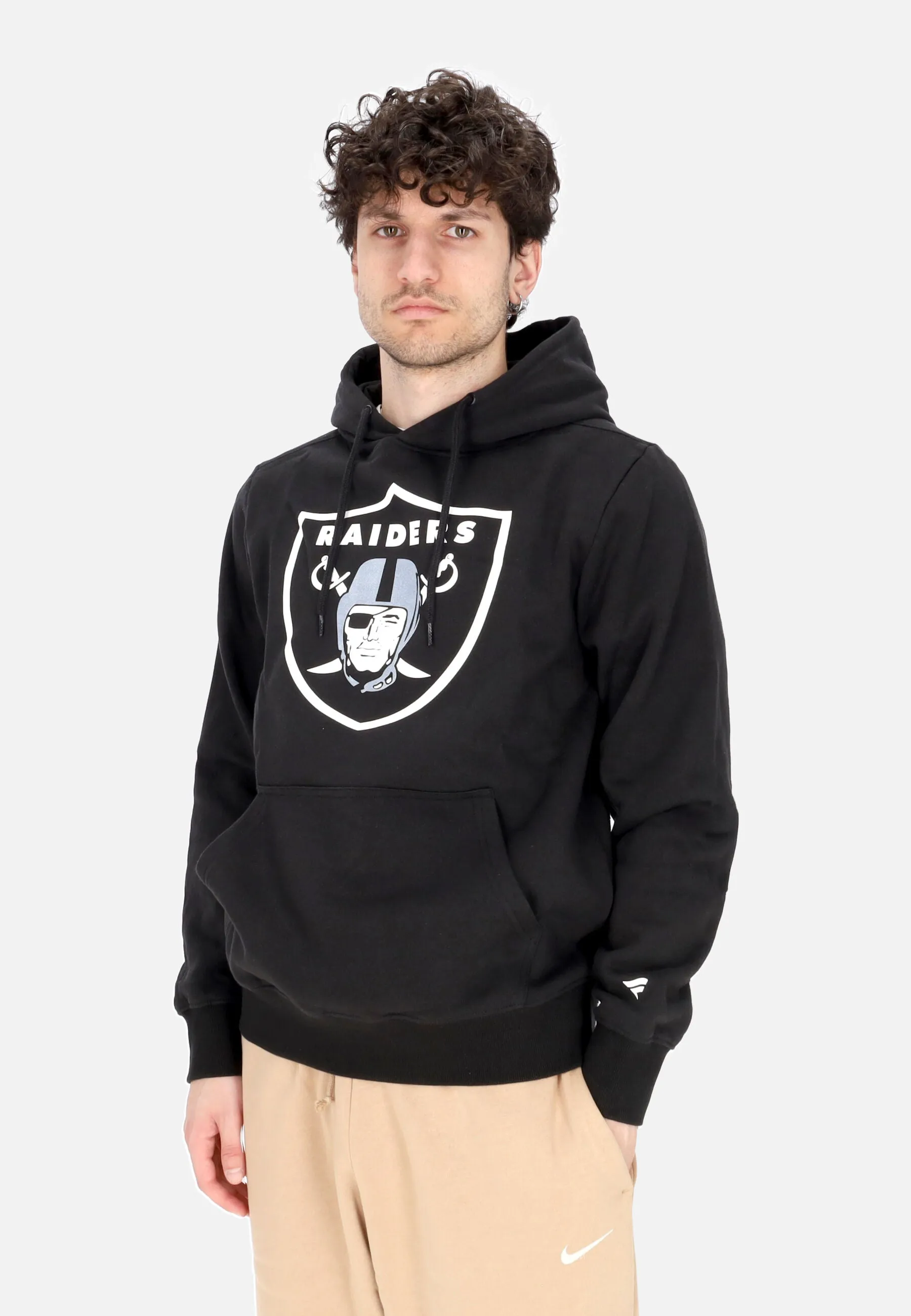 Felpa Cappuccio Uomo Nfl Primary Logo Graphic Hoodie Lasrai Black