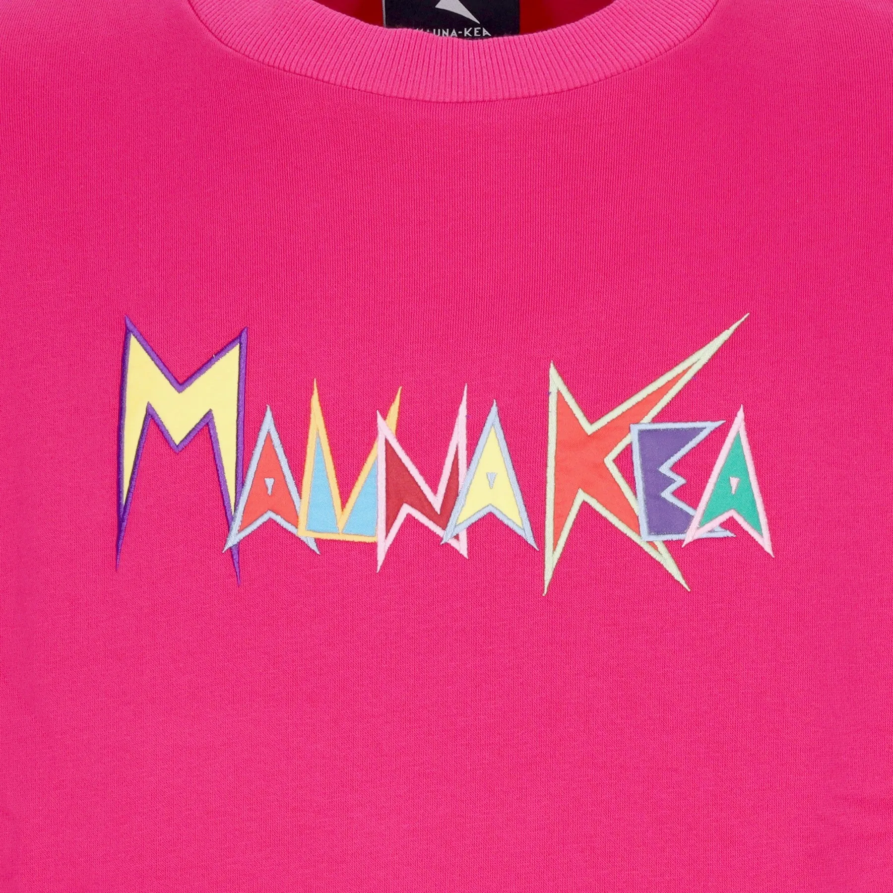 Felpa Girocollo Uomo Heritage Macro Logo Sweatshirt Fuchsia