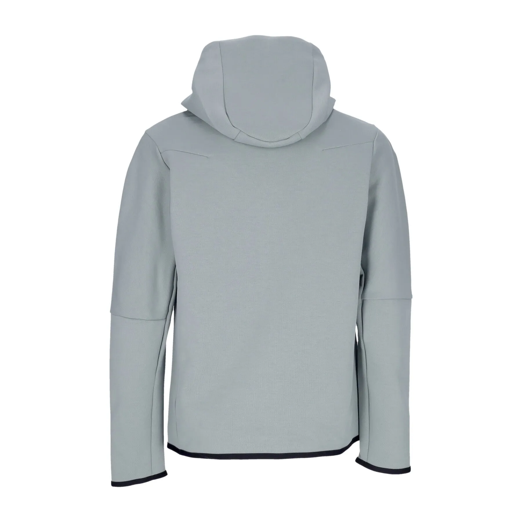 Felpa Leggera Cappuccio Zip Uomo Sportswear Tech Fleece Hoodie Mica Green/black