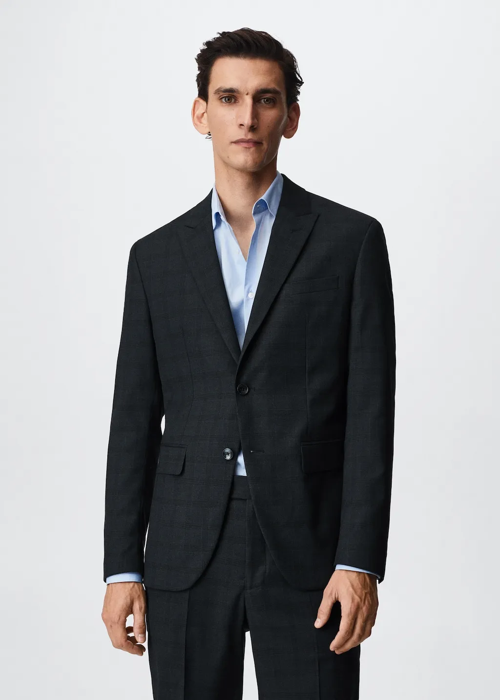 Giacca completo slim fit quadri