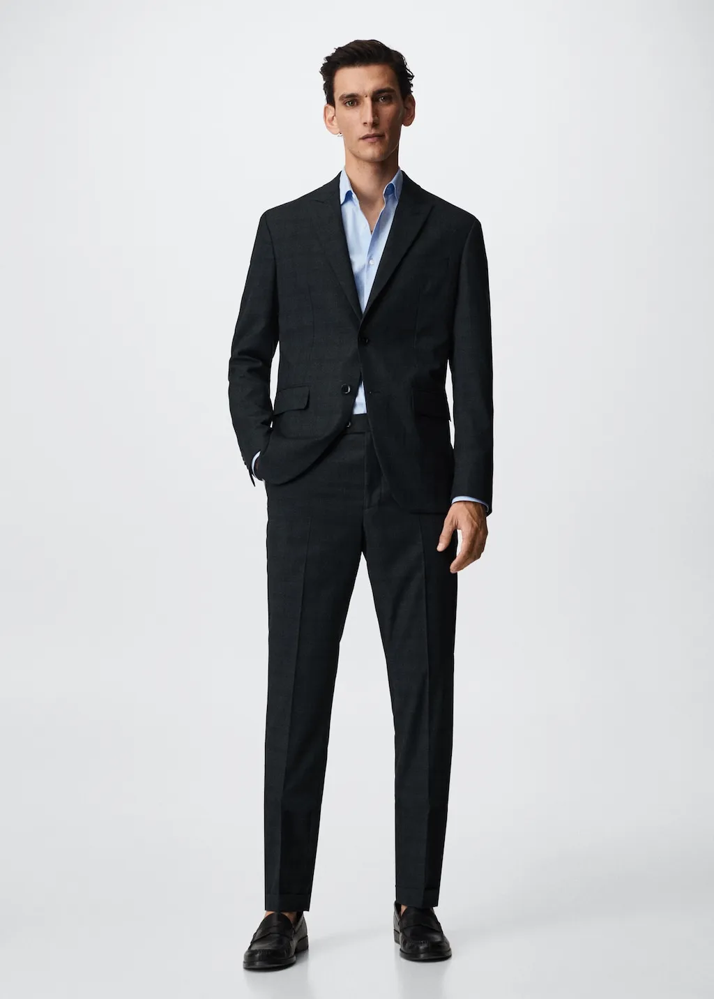 Giacca completo slim fit quadri