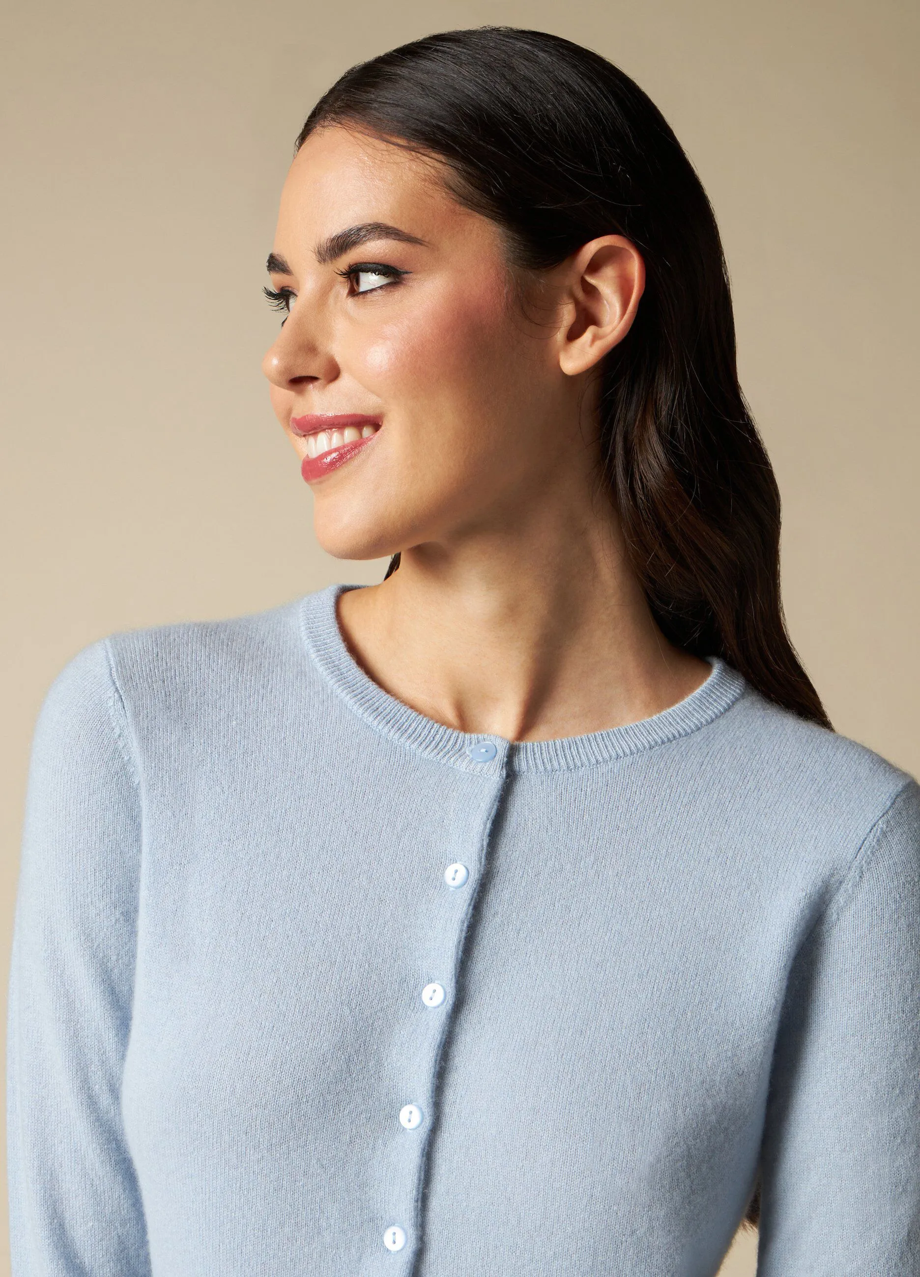 IWIE  Cardigan in puro cashmere donna