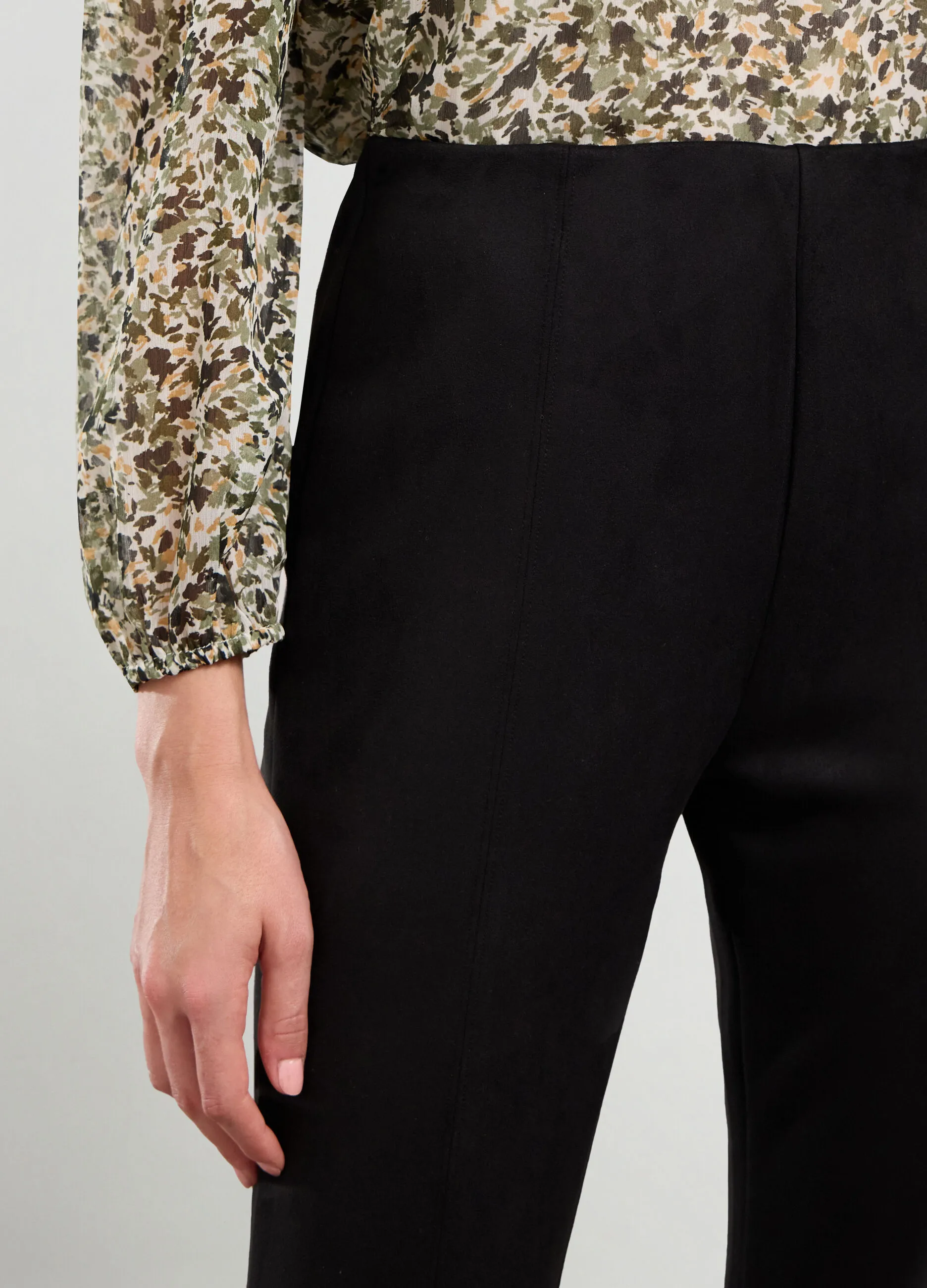 IWIE  Leggings effetto scamosciato donna