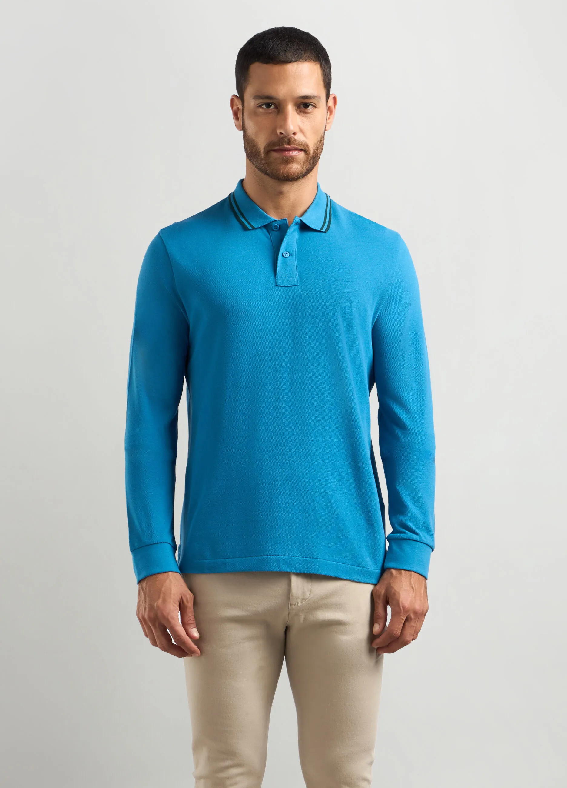 J. HART & BROS  Polo in piquet di cotone uomo