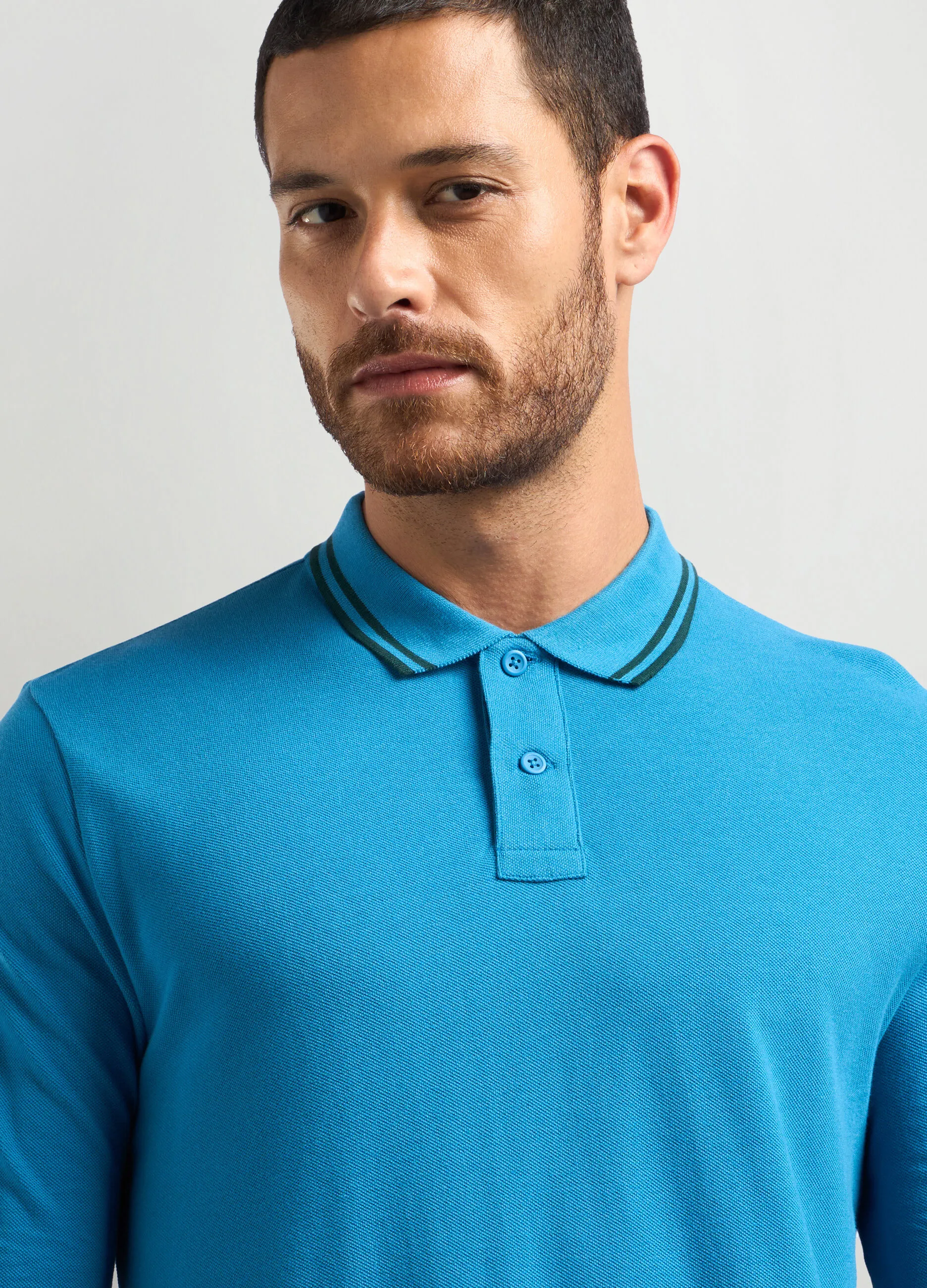 J. HART & BROS  Polo in piquet di cotone uomo