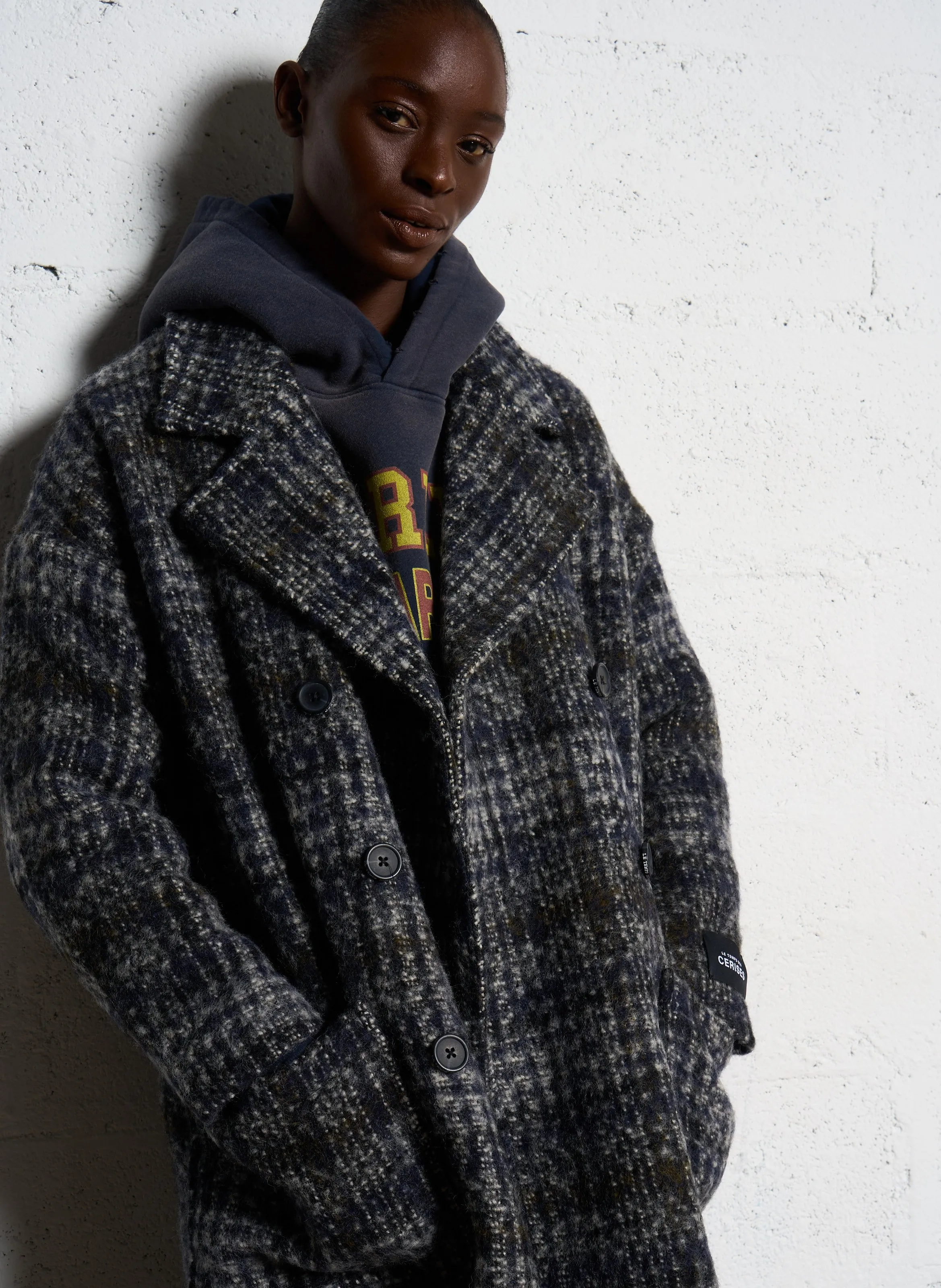  LE TEMPS DES CERISES   AKLYS - Cappotto dritto con revers | Nero
