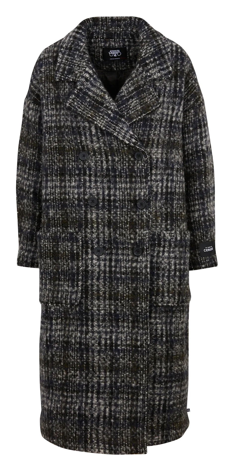  LE TEMPS DES CERISES   AKLYS - Cappotto dritto con revers | Nero