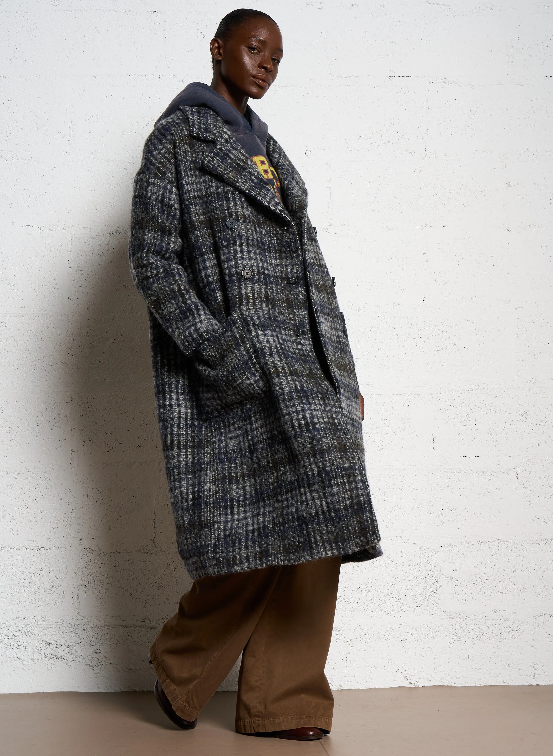  LE TEMPS DES CERISES   AKLYS - Cappotto dritto con revers | Nero