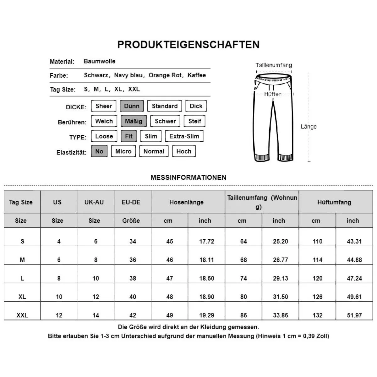 M L Xxl Pantaloncini da donna in cotone Tinta unita Vita elastica alta Pantaloni tascabili allentati slim fit per la moda estiva