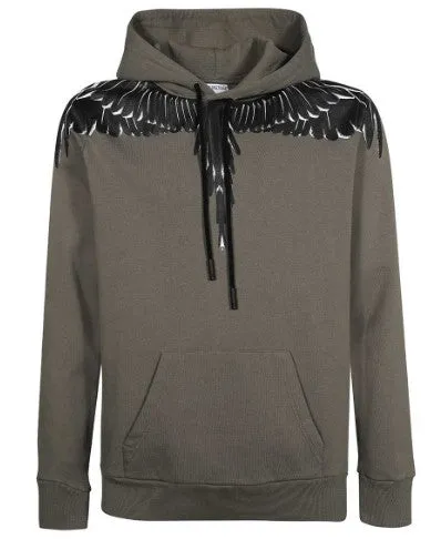 Marcelo Burlon Felpa con cappuccio e stampa iconica CMBB007C99FLE0015