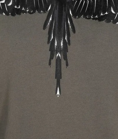Marcelo Burlon Felpa con cappuccio e stampa iconica CMBB007C99FLE0015