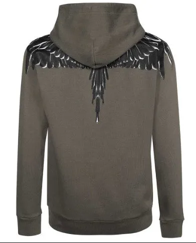 Marcelo Burlon Felpa con cappuccio e stampa iconica CMBB007C99FLE0015