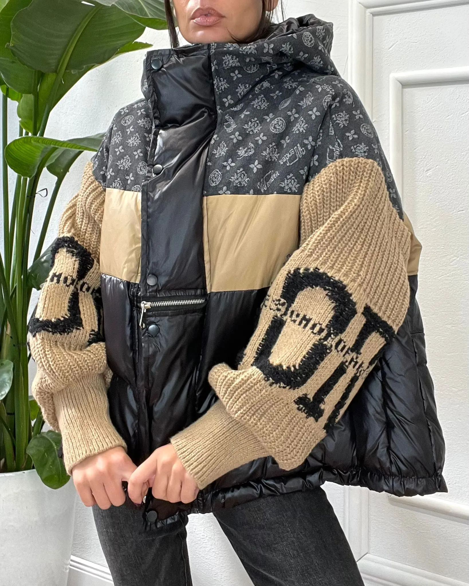 MAXI PIUMINO MANICHE IN MAGLIA 000