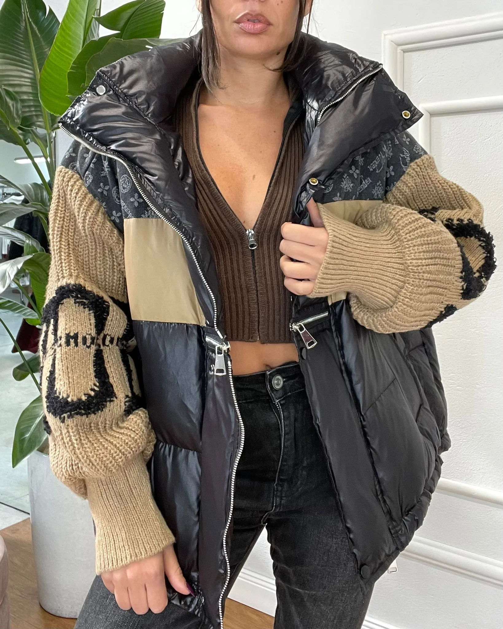 MAXI PIUMINO MANICHE IN MAGLIA 000