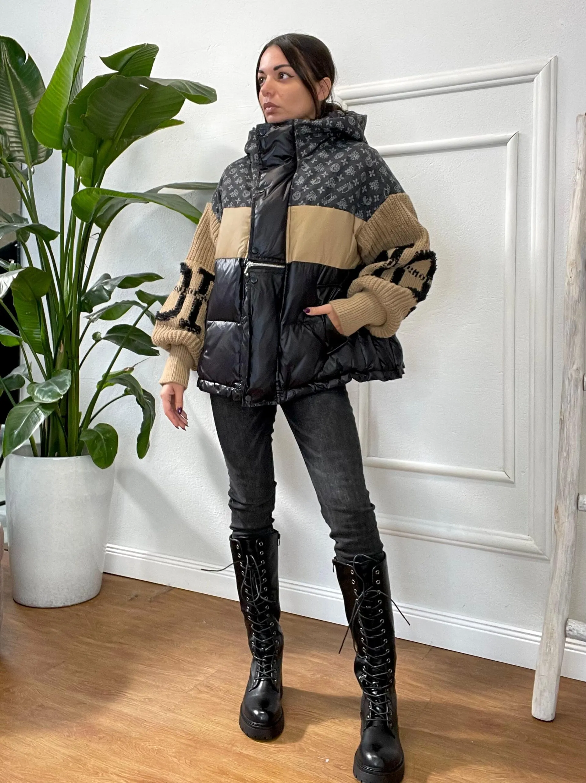 MAXI PIUMINO MANICHE IN MAGLIA 000
