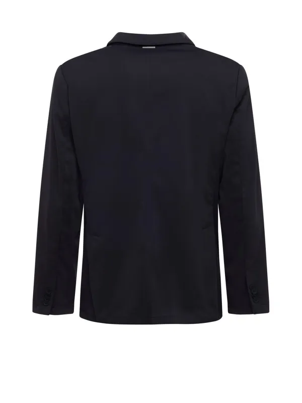 Navy blue single-breasted jacket