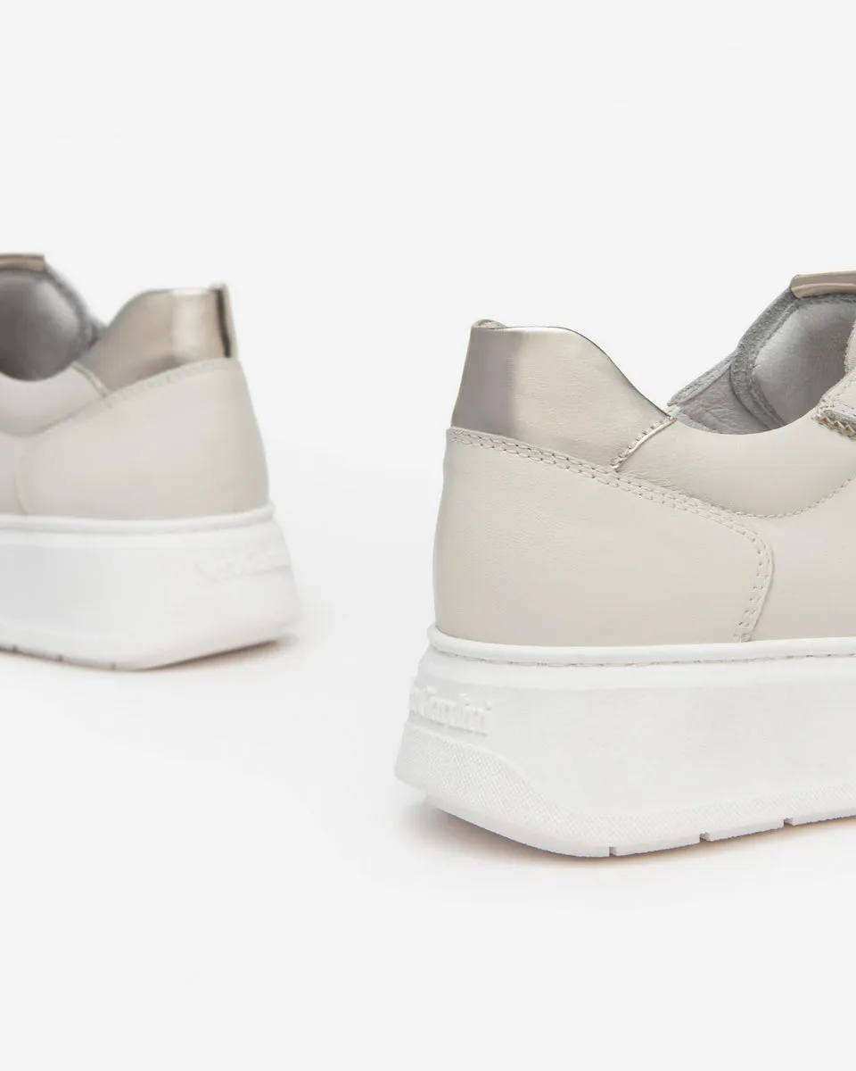 Nero Giardini E409975D sneakers donna in pelle osso