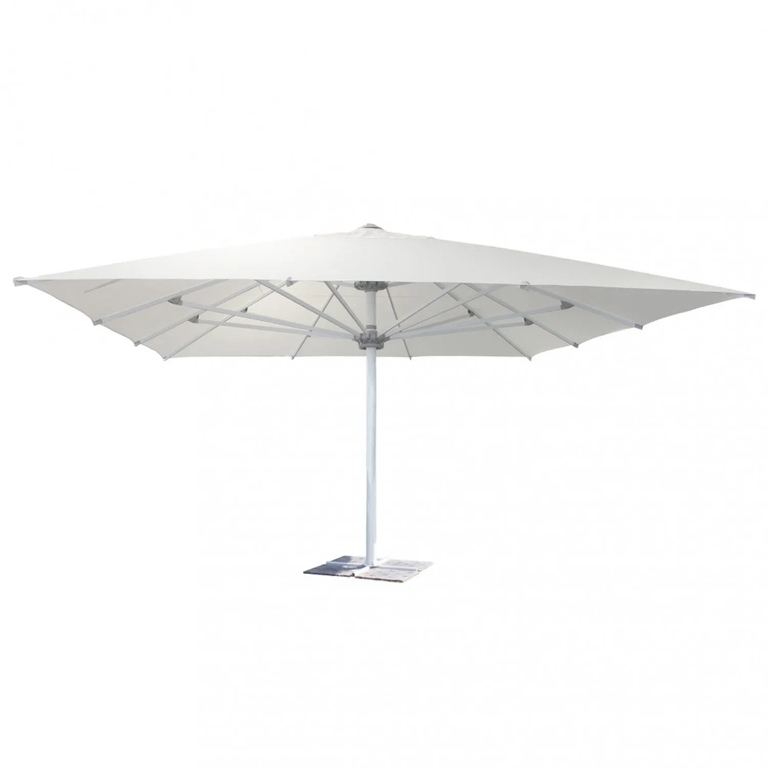 Ombrellone 500x500 cm -  con telo bianco 