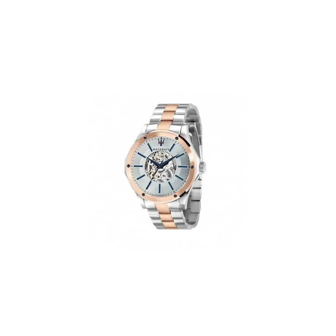 OROLOGIO MASERATI Uomo AUTOMATICO Circuito Acciaio White Dial Rosa R8823127001
